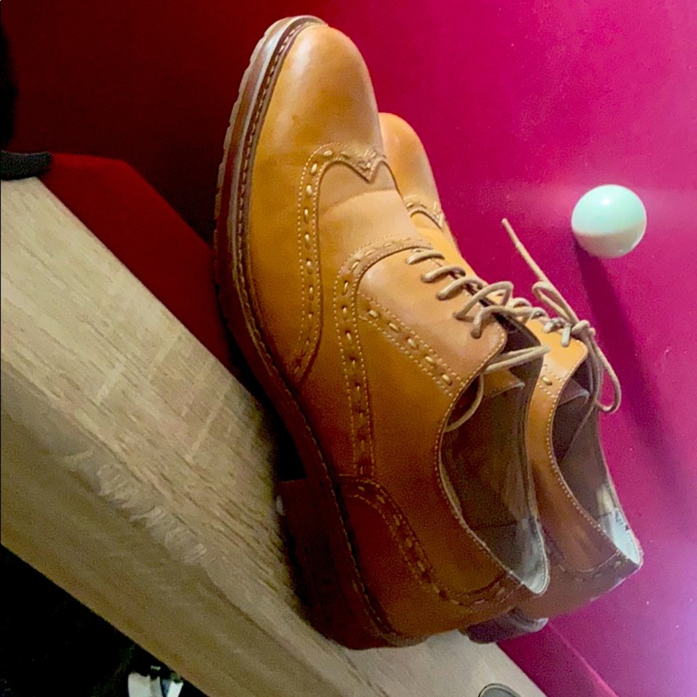 Perry Ellis 10.5 Brown Oxford Shoe